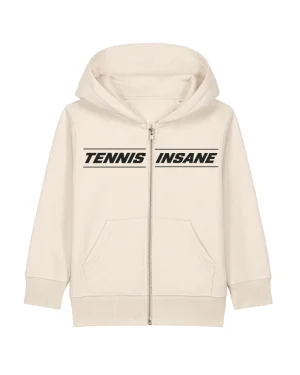 TENNIS ZIP HOODIE CREAM - KIDS