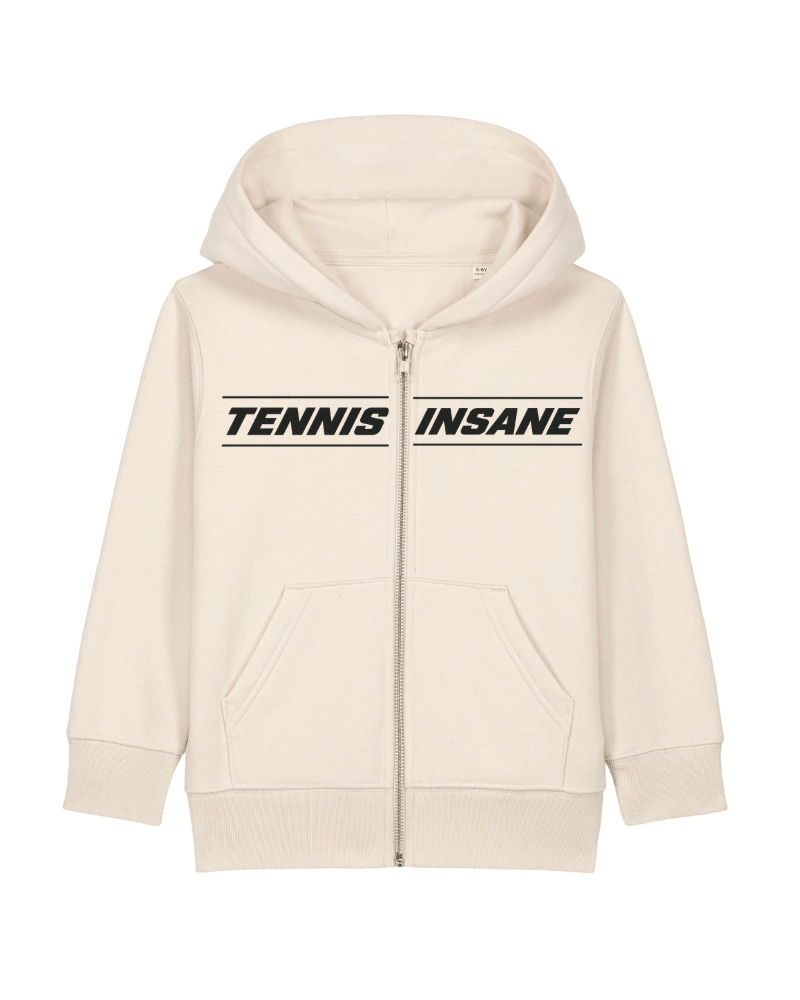 TENNIS ZIP HOODIE CREAM - KIDS