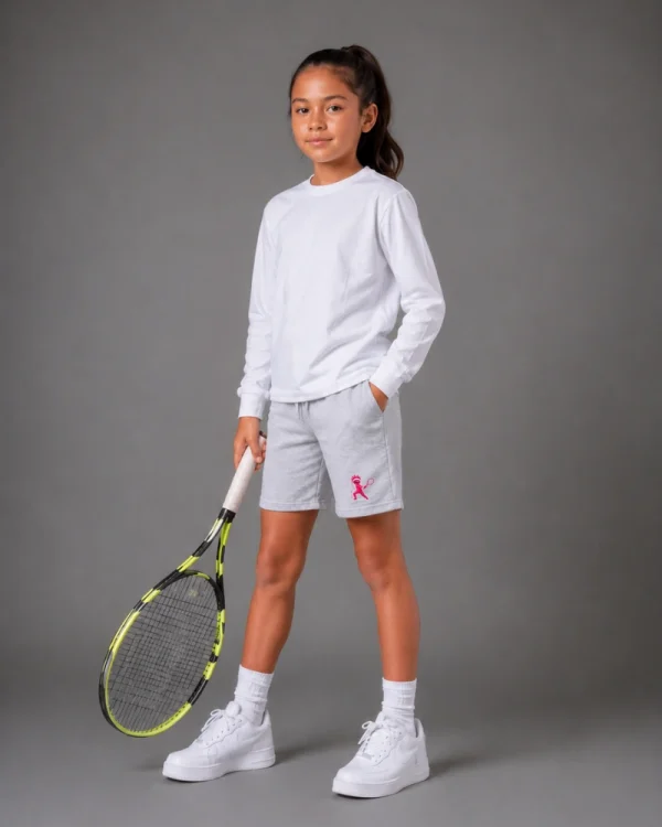 TENNIS GRAY SHORTS WITH POCKETS
