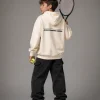 TENNIS ZIP HOODIE CREAM - ALWAYS PUSHING HARDER